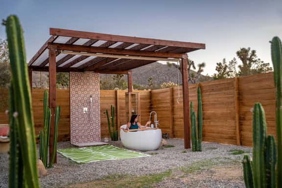Desert Flora • Outdoor Bathtub, Hot Tub, Soak Pool - Image 1