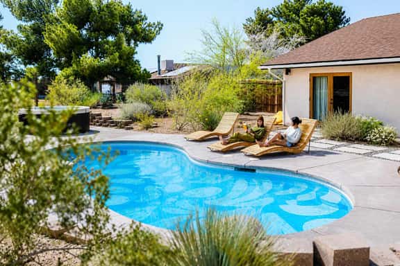 West & Wild · Stylish Retreat with Pool & Hot Tub - Image 1