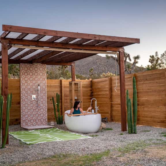 Desert Flora • Outdoor Bathtub, Hot Tub, Soak Pool - Image 1