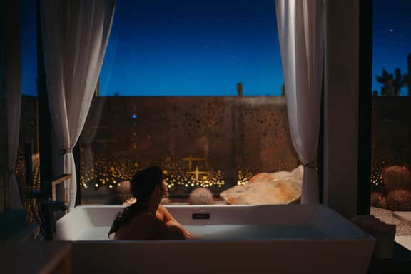 Stargaze Escape • Futuristic Flying Car Bed | Cactus Gardens | Hot Tub - Image 4